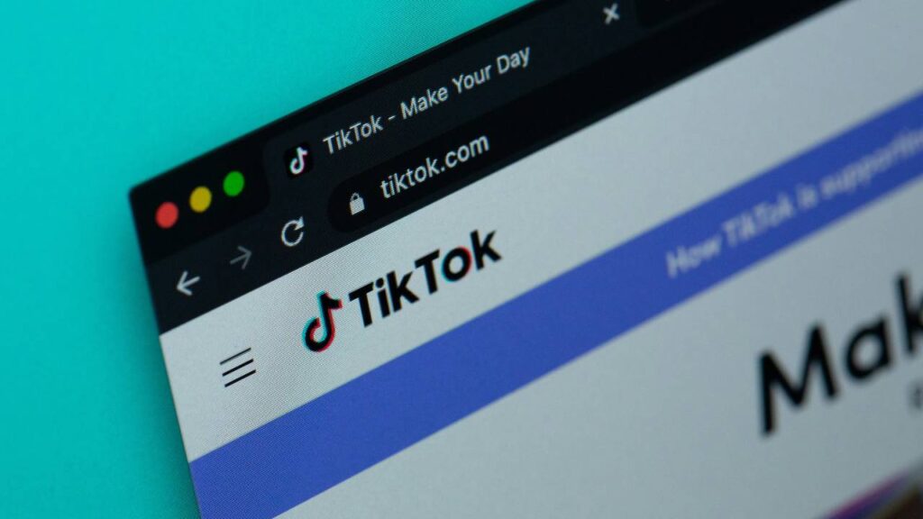 A desktop version of TikTok